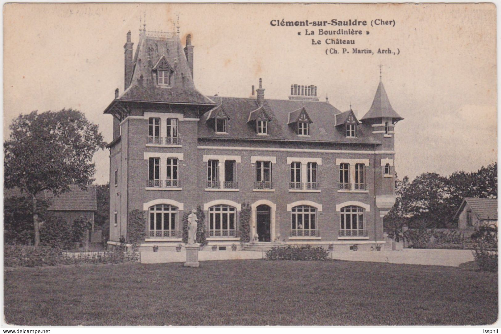 Clémont Sur Sauldre (Cher) La Boudinière - Le Château - Ch. P. Martin Architecte - Clémont