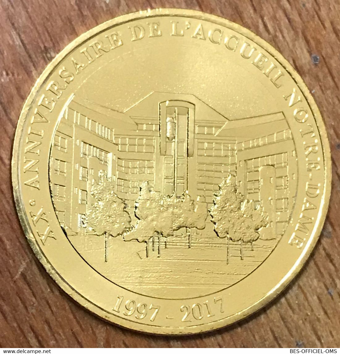 65 NOTRE-DAME DE LOURDES L'ACCUEIL 1997 -  2017 MÉDAILLE SOUVENIR MONNAIE DE PARIS JETON TOURISTIQUE MEDALS COINS TOKENS - 2017