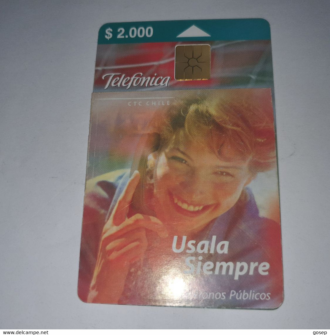 Chile-(cl-tlf-010)-usala Siempre-(88)-($2.000)-(G03587109)-(10/1999)-(600.000)-used Card+1card Prepiad Free - Chile