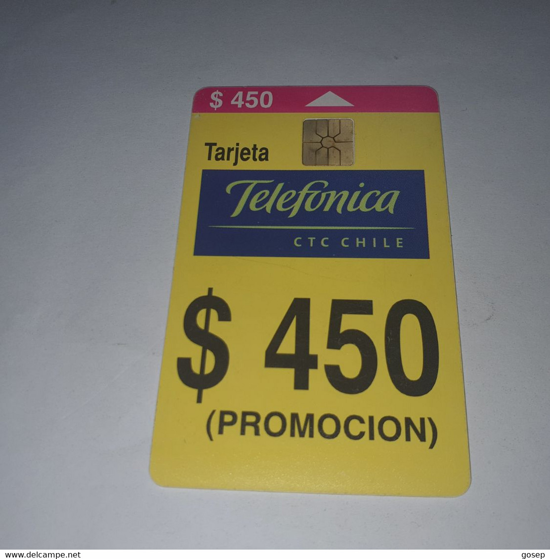 Chile-(cl-tlf-012)-promocion-(92)-($450)-(G03685048)-(12/1999)-(350.000)-used Card+1card Prepiad Free - Cile