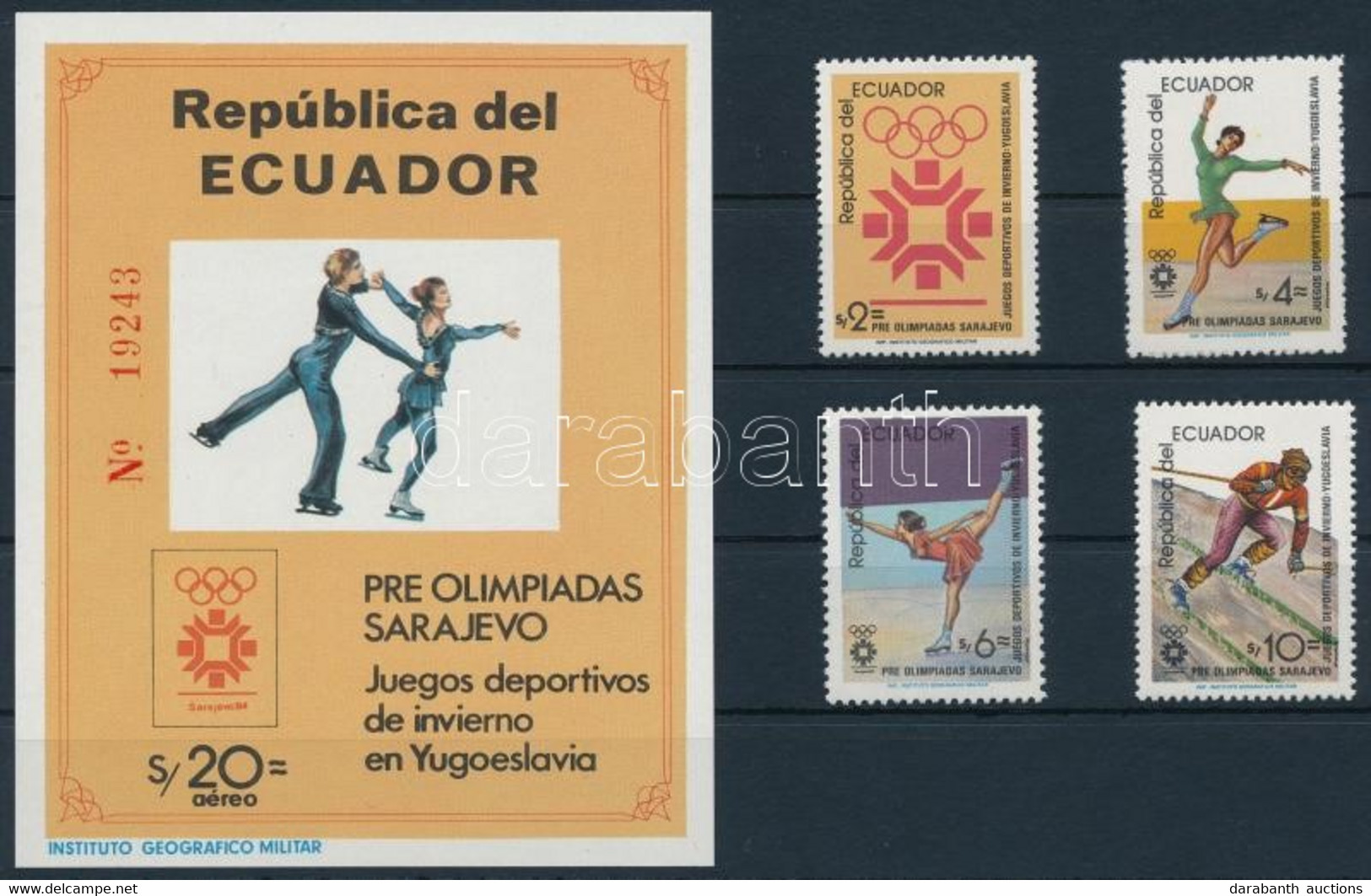 ** 1984 Téli Olimpia Sor Mi 1961-1964 + Blokk Mi 110 - Other & Unclassified