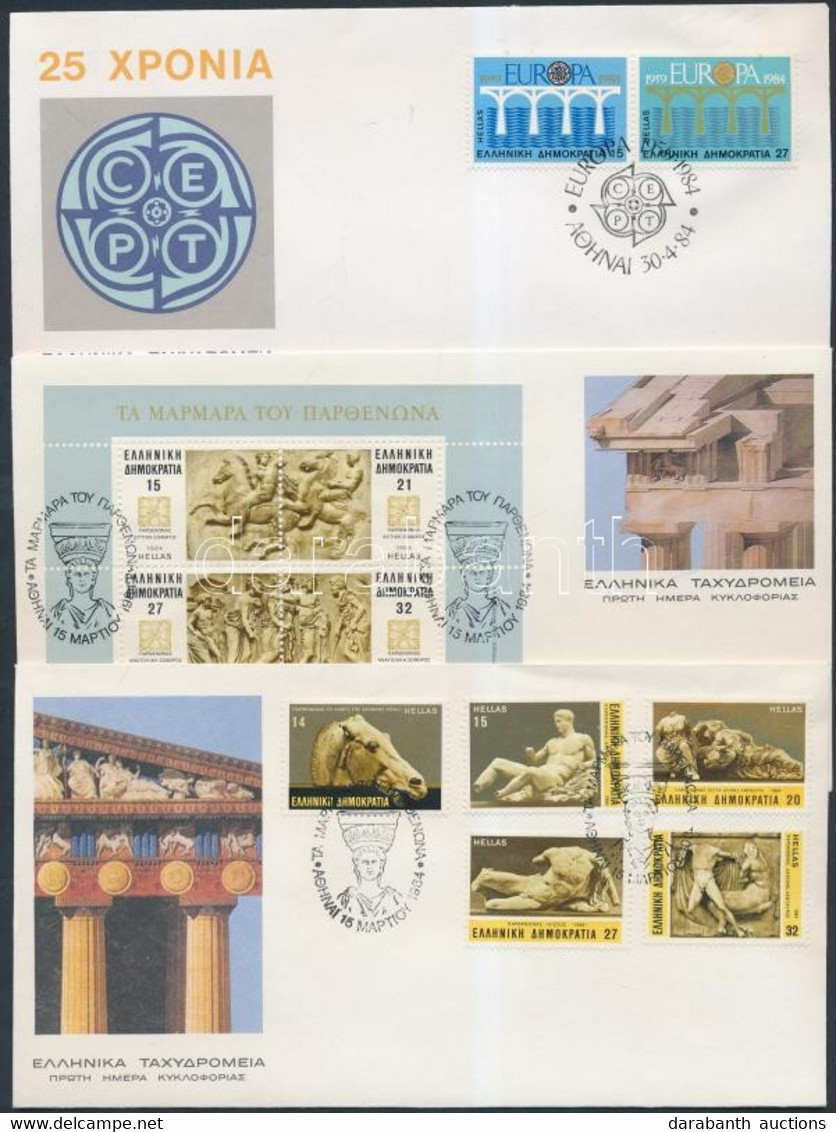 1984 Teljes évfolyam Kiadásai 9 Db FDC-n - Other & Unclassified