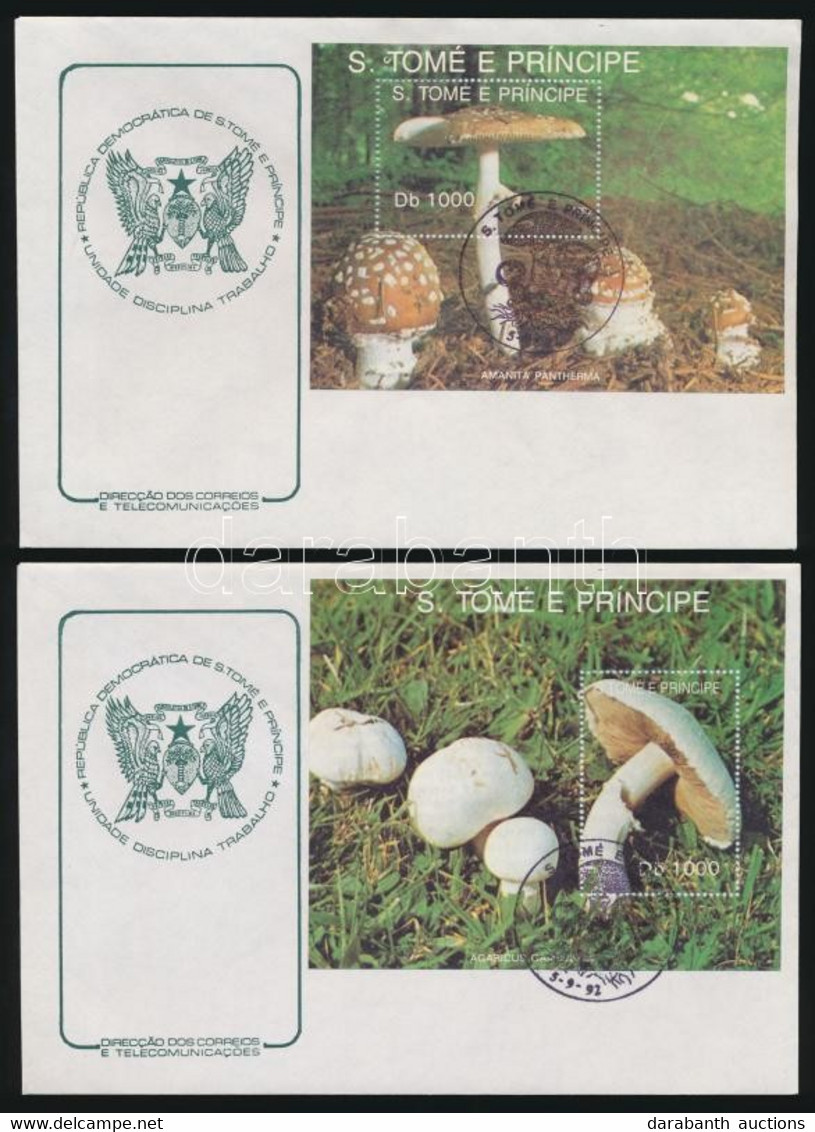 1992 Gomba Sor Mi 1346-1350 + Blokksor Mi 283-284 3 Db FDC-n - Altri & Non Classificati