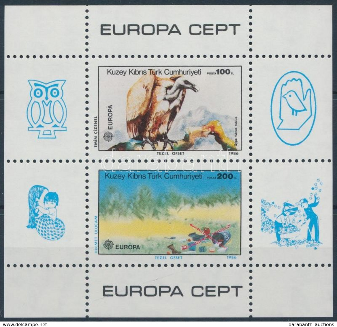 ** 1986 Europa CEPT, Természetvédelem Blokk Mi 5 - Other & Unclassified