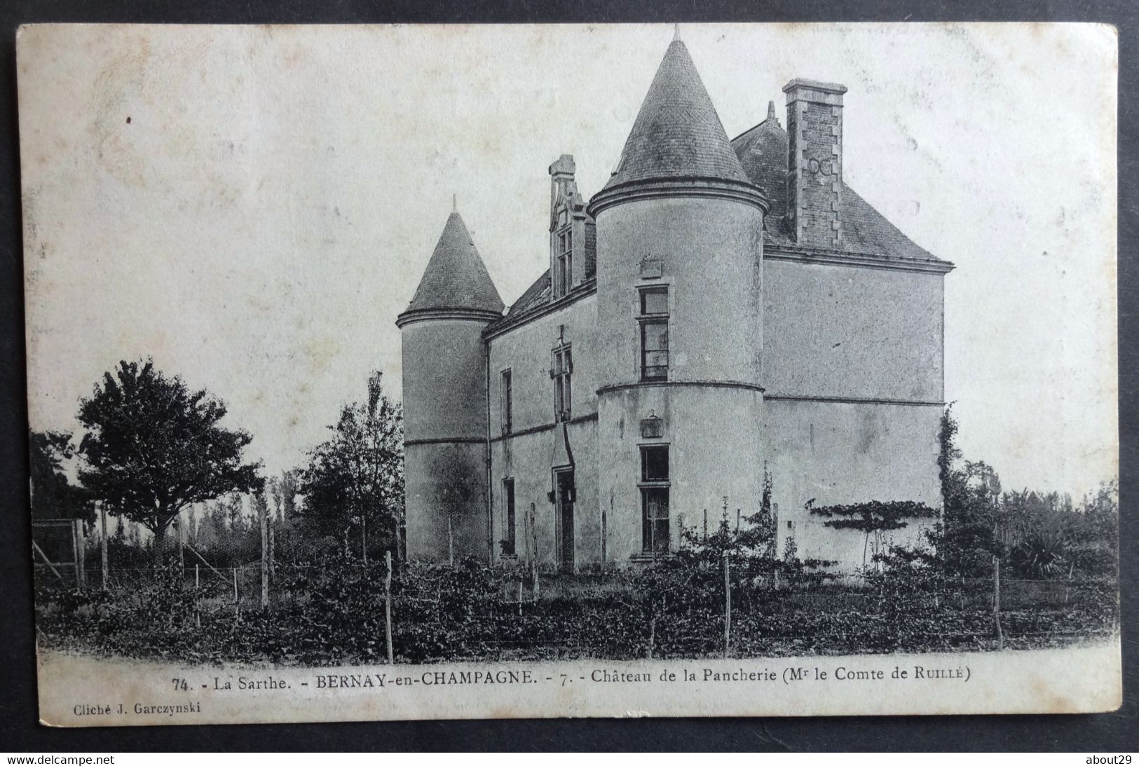 CPA 72 BERNAY EN CHAMPAGNE - Château De La Pancherie - Réf. C 151 - Loue