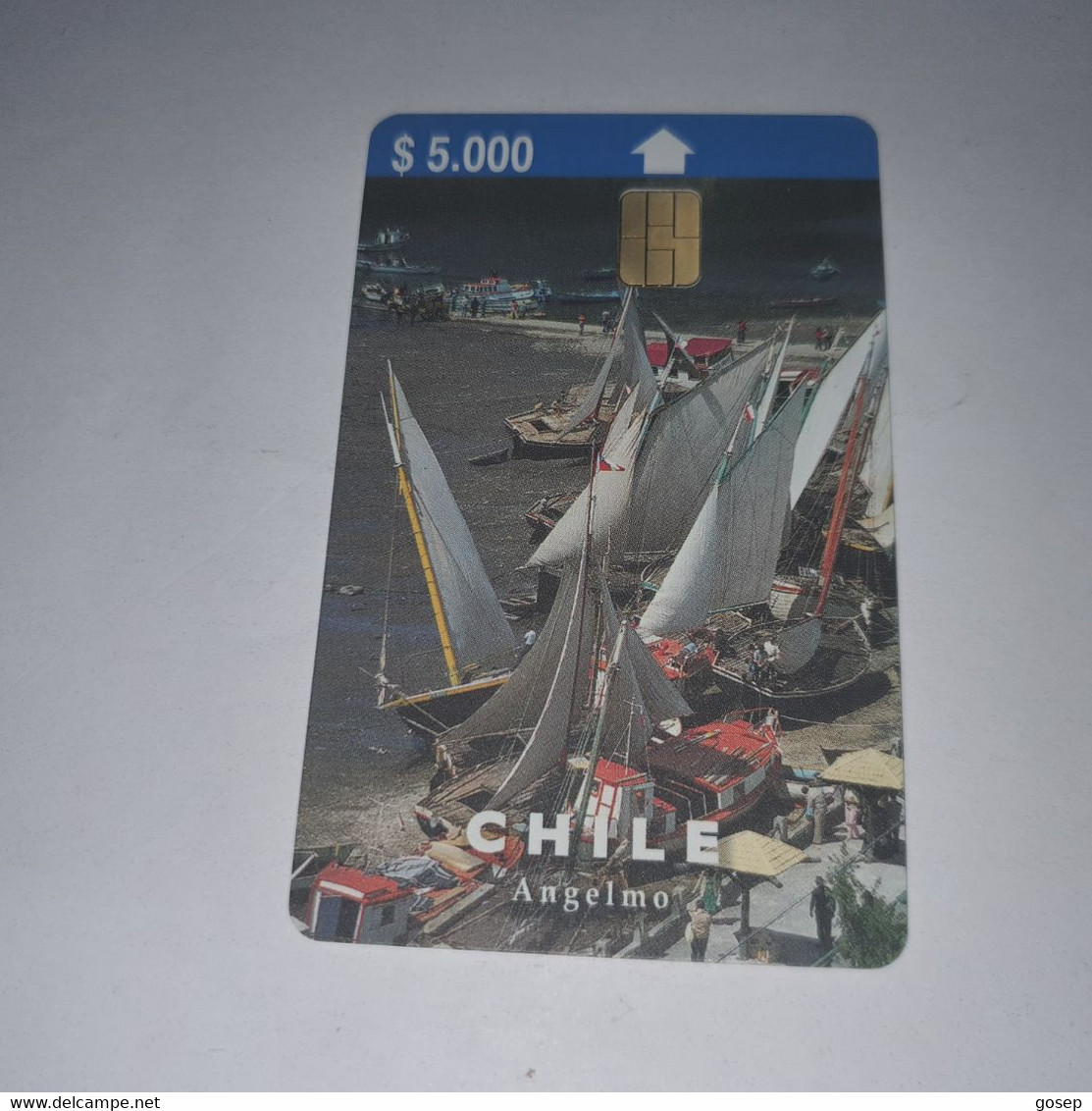 Chile-(cl-ctc-049)-angelmo2-(105)-($5.000)-(5CTCA00176141)-(7/1998)-(25.000)-used Card+1card Prepiad Free - Chili