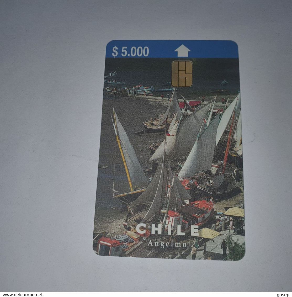 Chile-(cl-ctc-049)-angelmo2-(107)-($5.000)-(5CTCA00174849)-(7/1998)-(25.000)-used Card+1card Prepiad Free - Chile