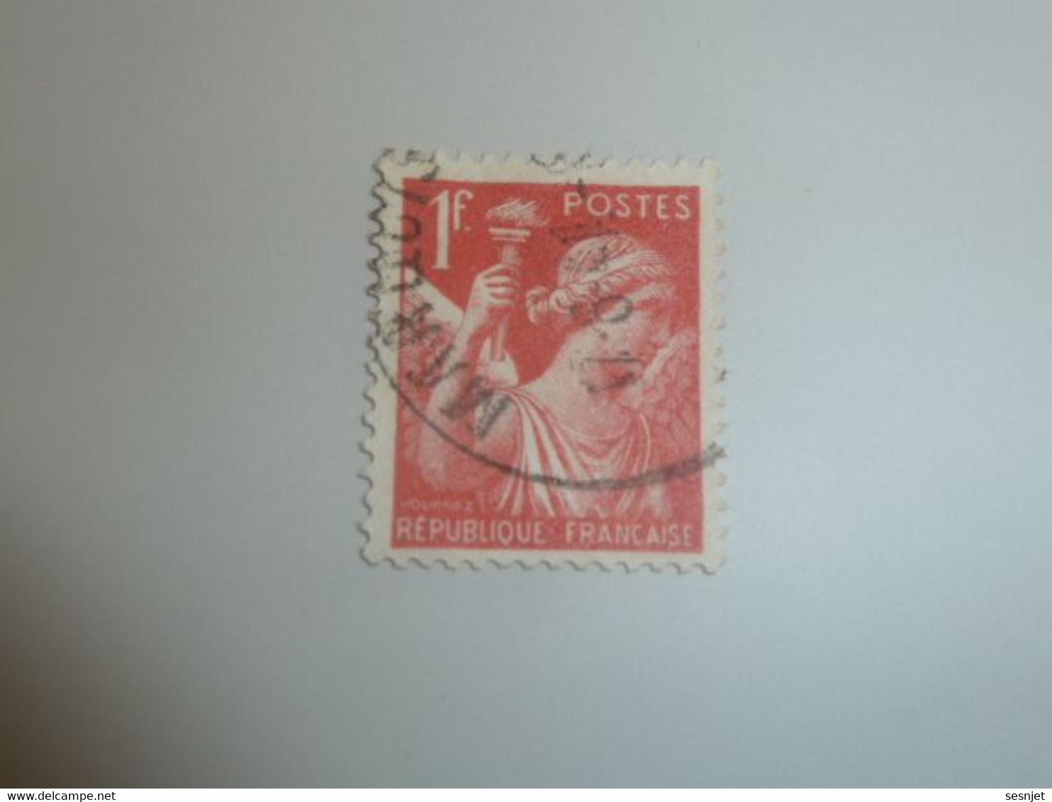 Type Iris - 1f. - Rouge - Yt 433 - Oblitéré - Année 1939 - - 1939-44 Iris