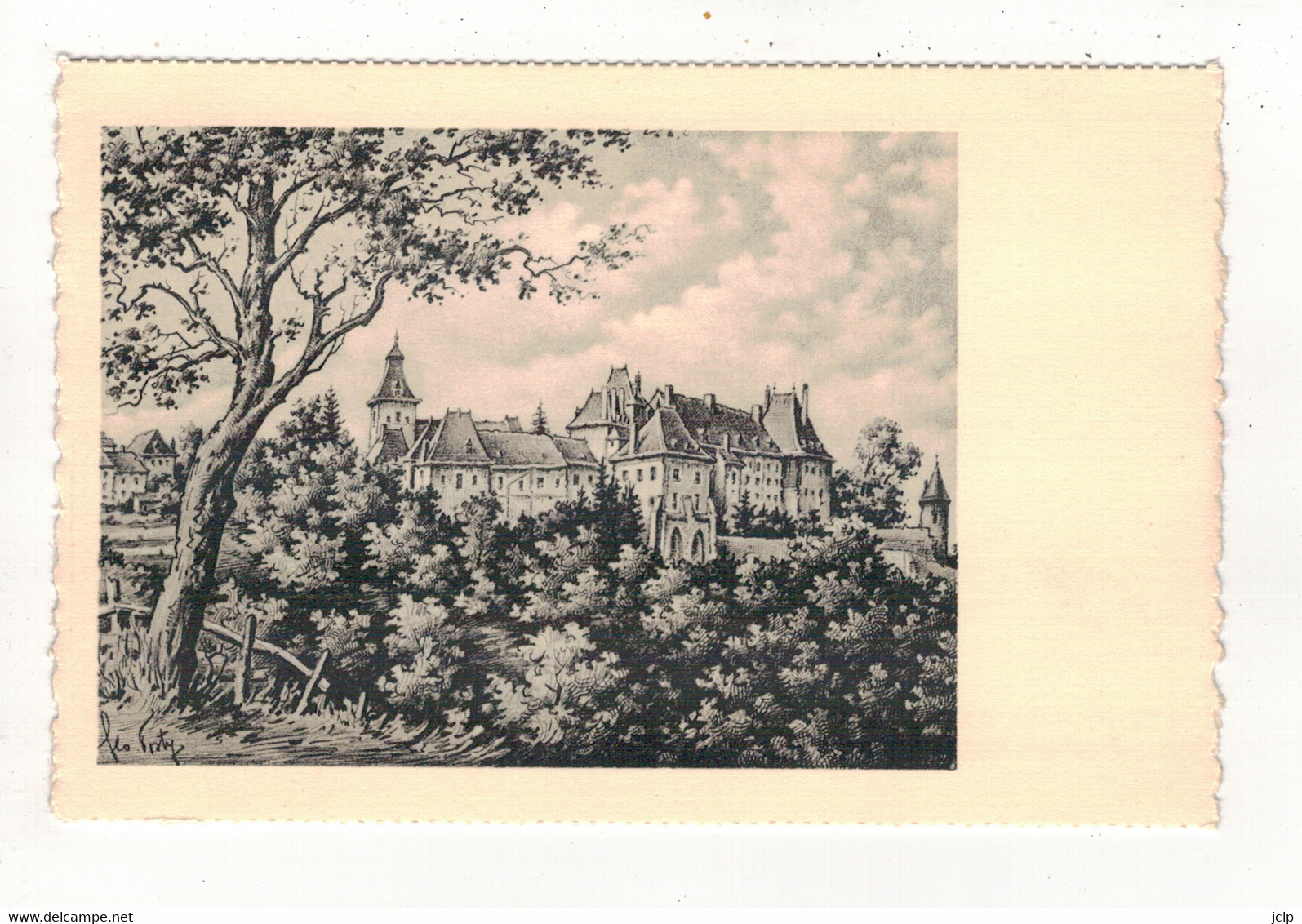 WILTZ - Le Château. (d'après Le Dessin Original De Géo FOSTY). - Wiltz