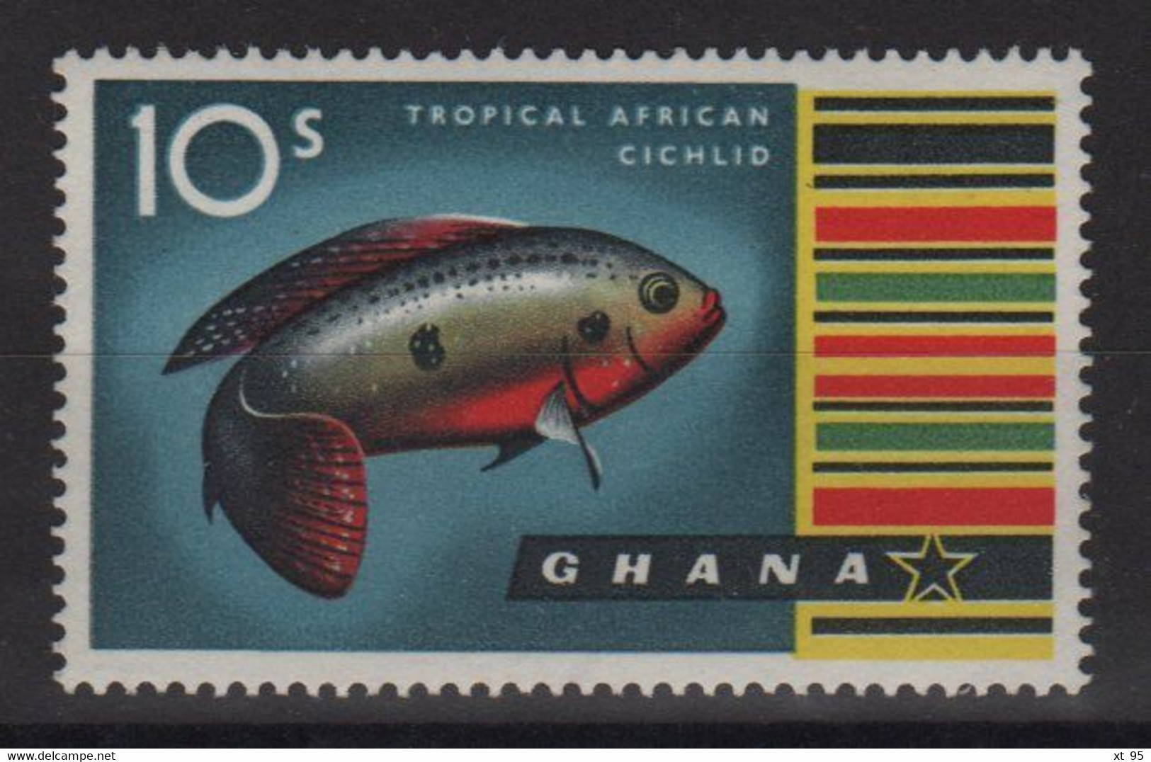 Ghana - N°53 - Faune - Poisson - Cote 5.50€ - ** Neuf Sans Charniere - Ghana (1957-...)