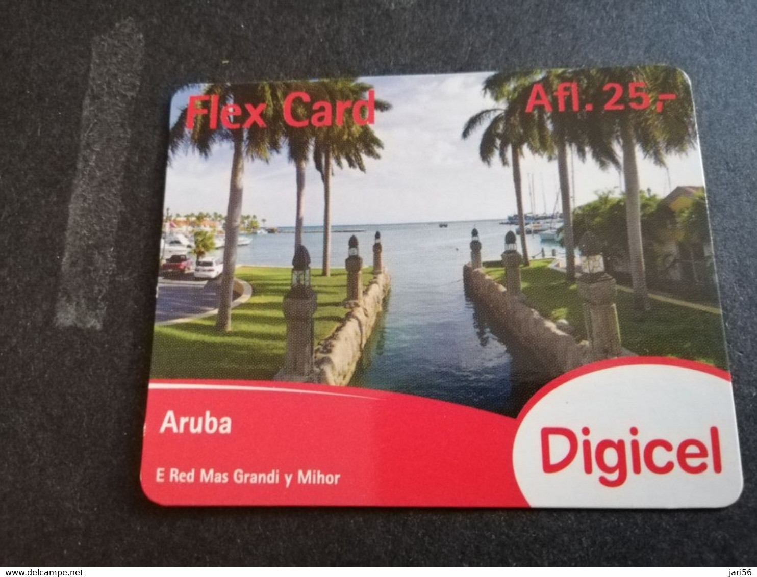 ARUBA PREPAID CARD FLEXCARD  DATE 24/12/2012  Look At Sea            AFL25,-    Fine Used Card  **4996** - Aruba