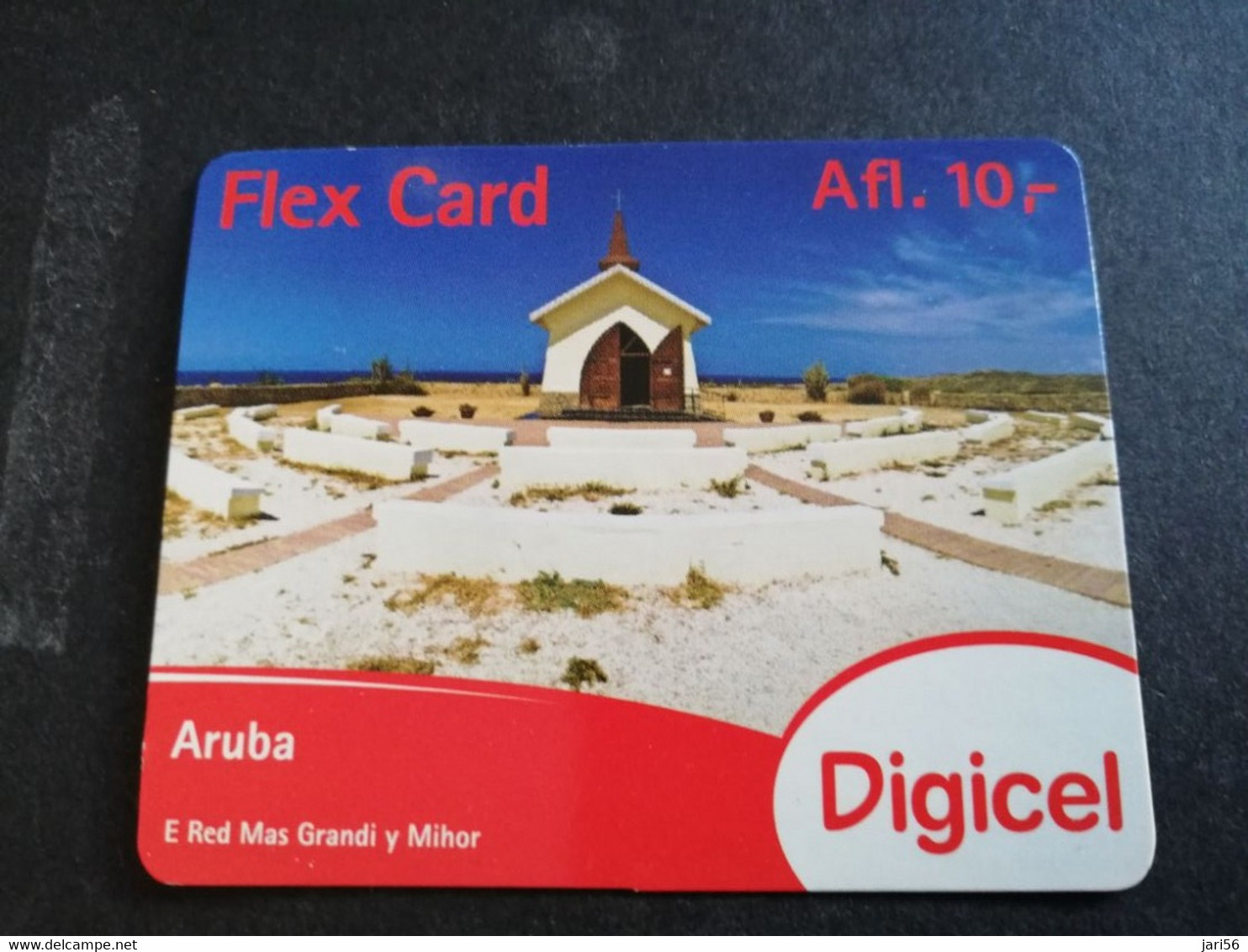 ARUBA PREPAID CARD FLEXCARD  DATE 24/12/2012  LITTLE CHAPEL               AFL10,-    Fine Used Card  **5005** - Aruba