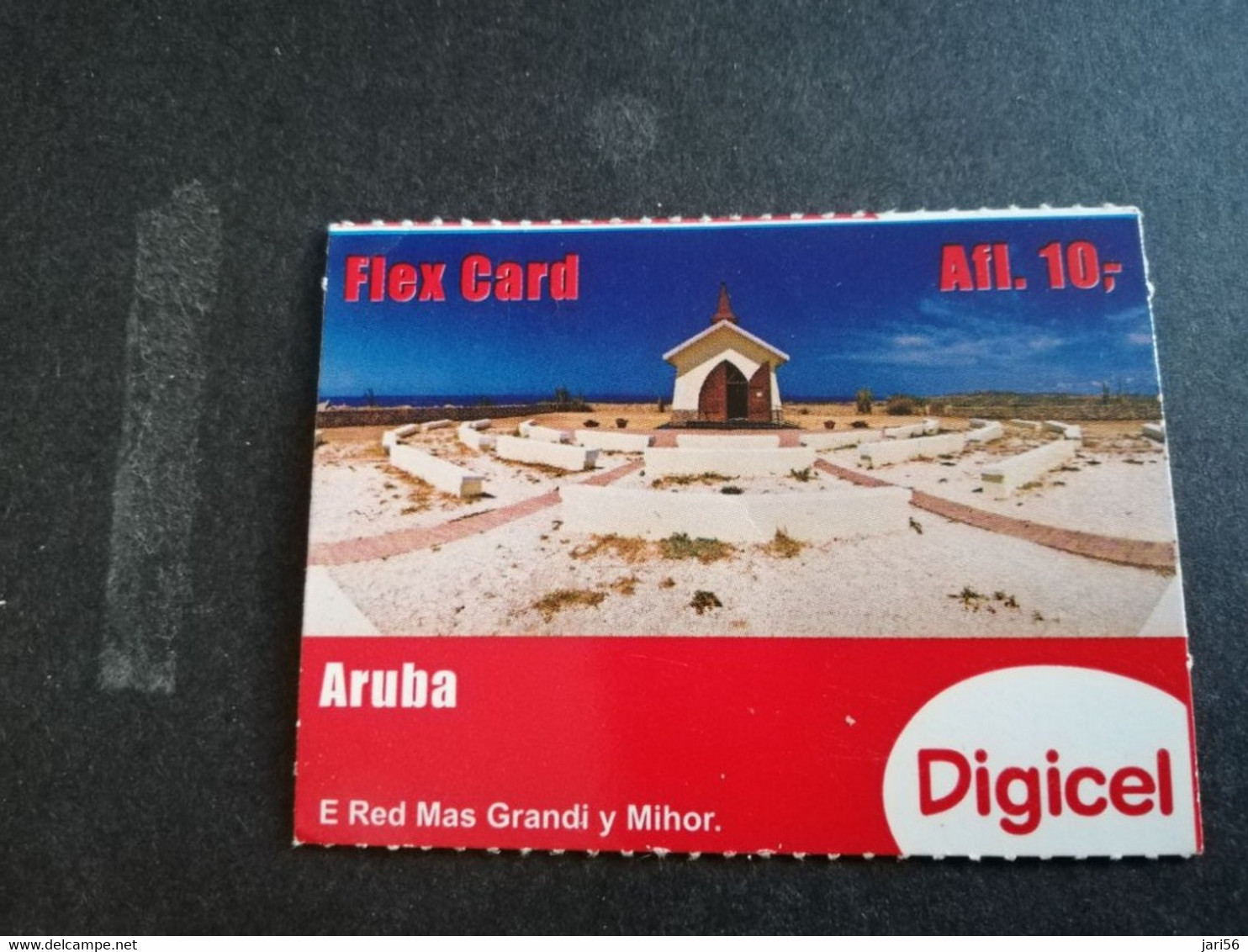ARUBA PREPAID CARD FLEXCARD  DATE 29/12/2013  LITTLE CHAPEL               AFL10,-    Fine Used Card  **5007** - Aruba