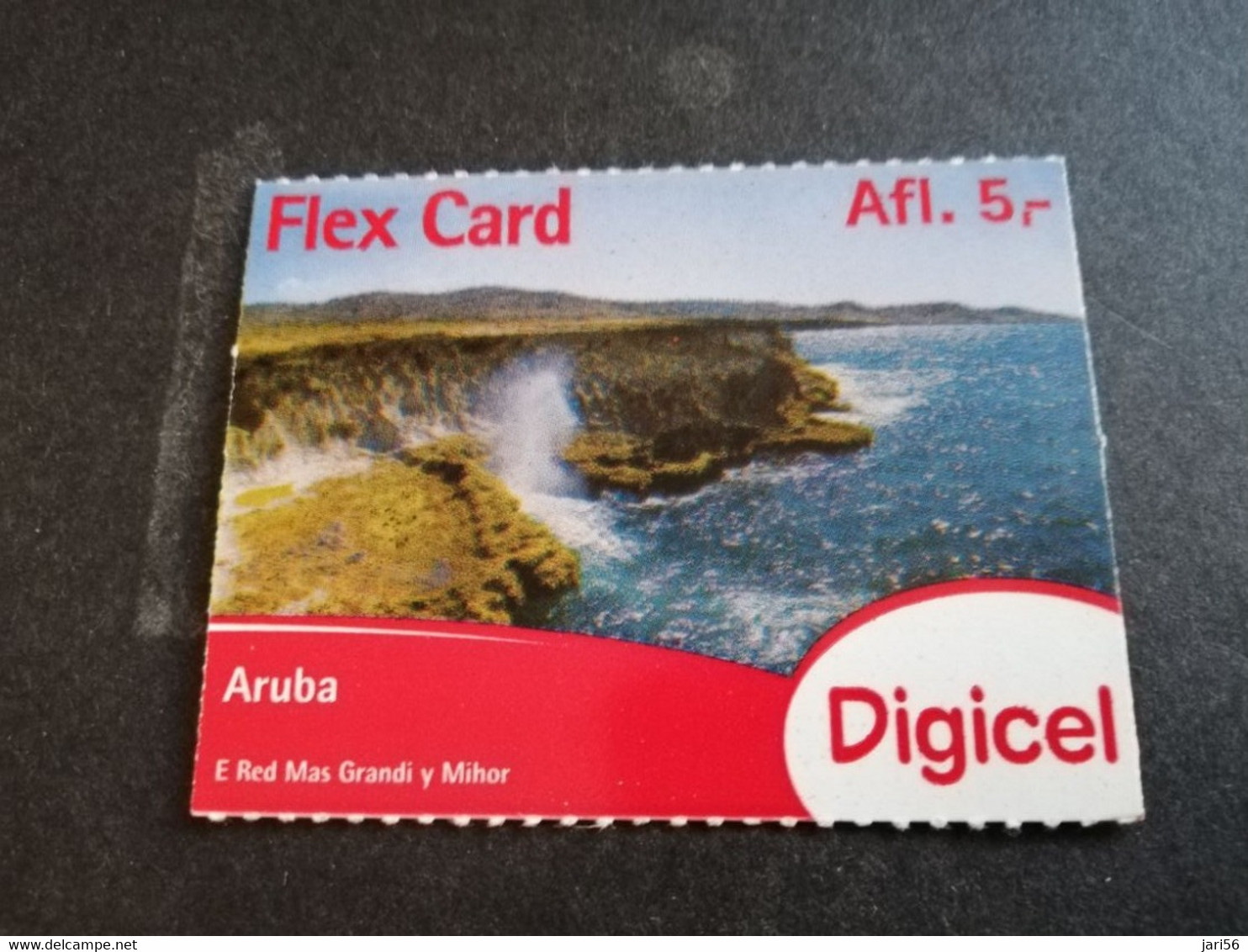 ARUBA PREPAID CARD FLEXCARD  DATE 20/05/2014  COASTAL VIEUW               AFL5,-    Fine Used Card  **5009** - Aruba