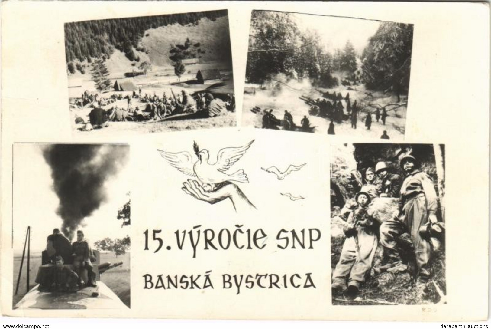 T2/T3 1944-1959 Besztercebánya, Banská Bystrica; A Szlovák Nemzeti Felkelés 15. évfordulója Alkalmából Készült Emléklap  - Unclassified