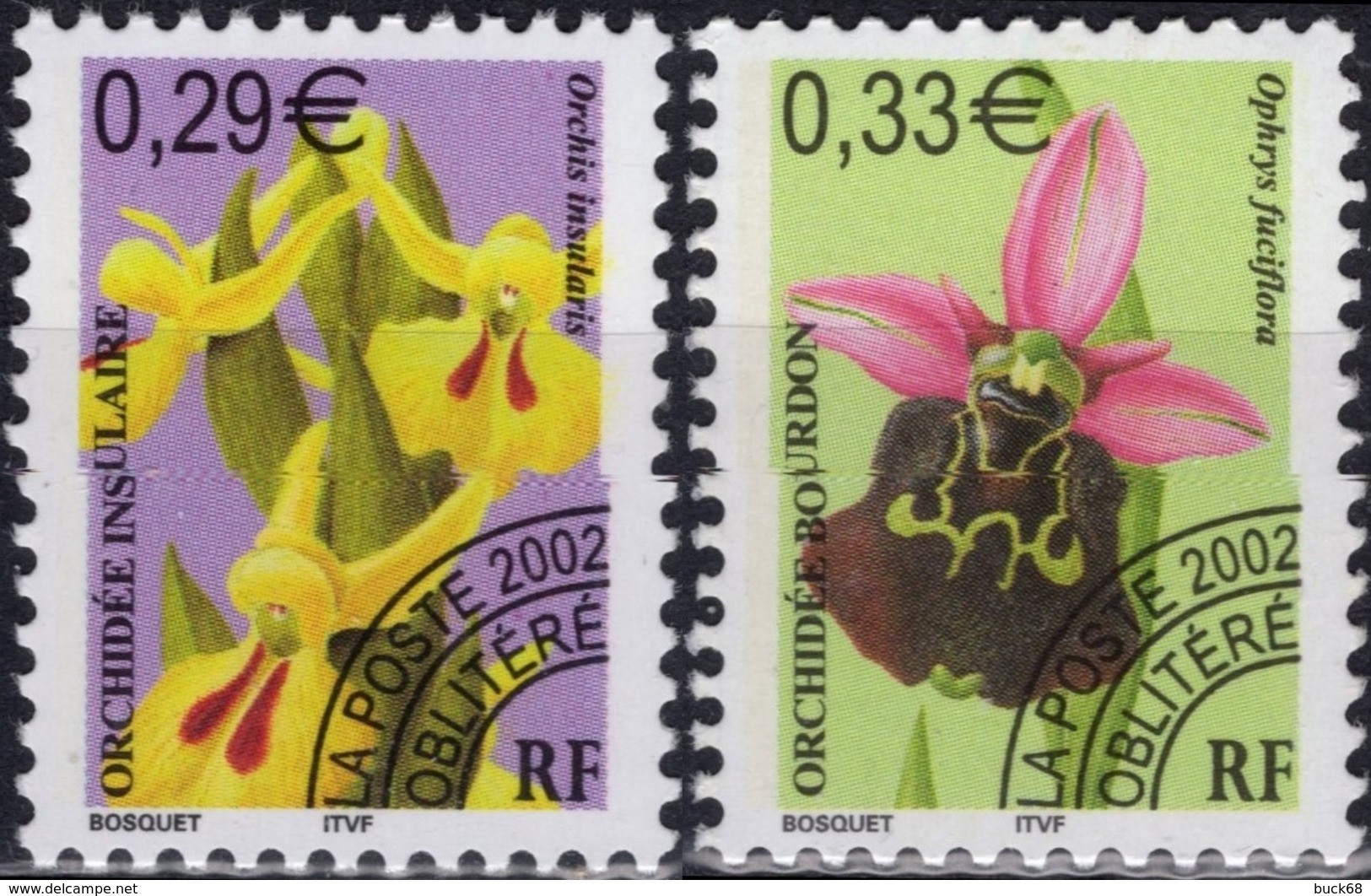 FRANCE Préo 244 Et 245 ** MNH Fleur Sauvage Orchidée Orchid Insulaire Bourbon (CV 6 €) - 1989-2008