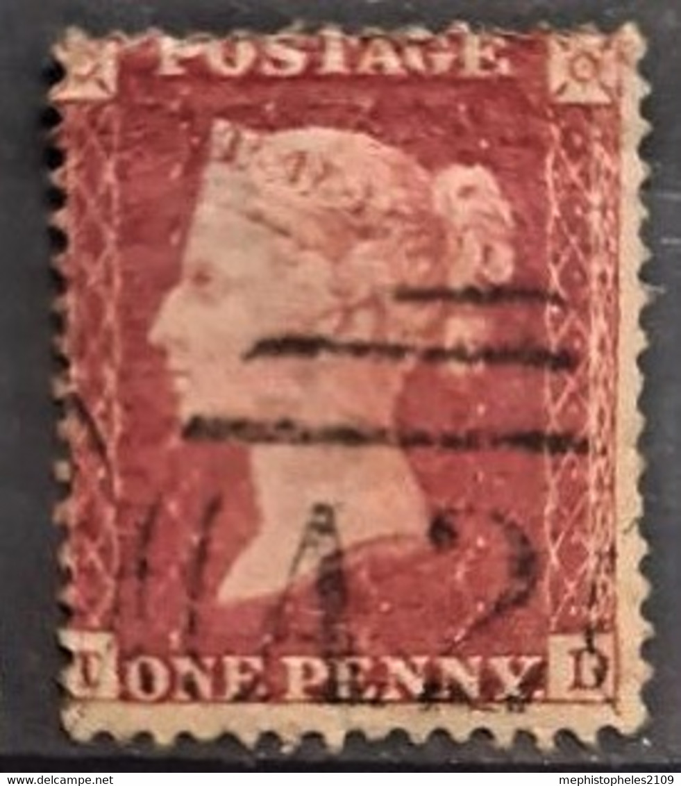 GREAT BRITAIN 1854 - Canceled - Sc# 11 - 1d - Used Stamps