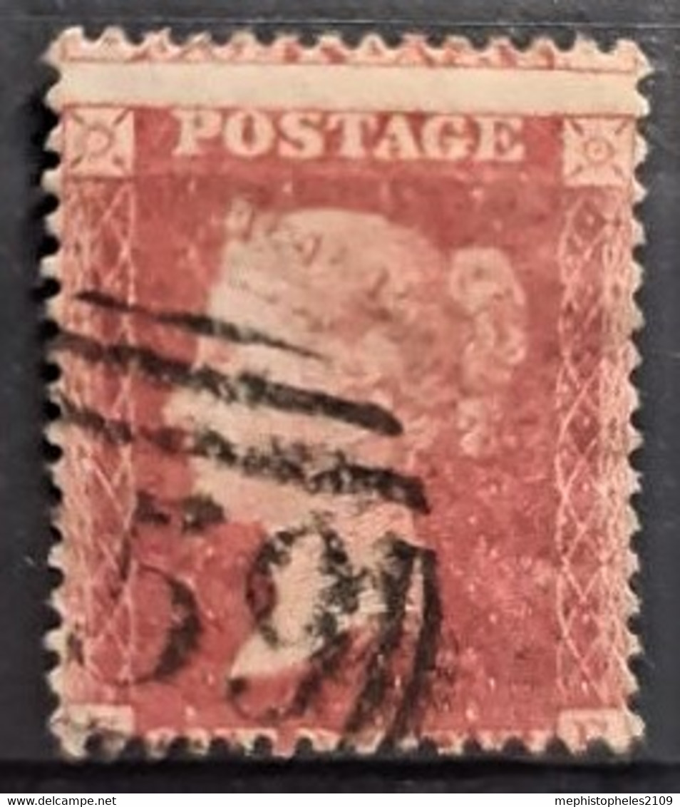 GREAT BRITAIN 1856 - Canceled - Sc# 20 - 1d - Used Stamps