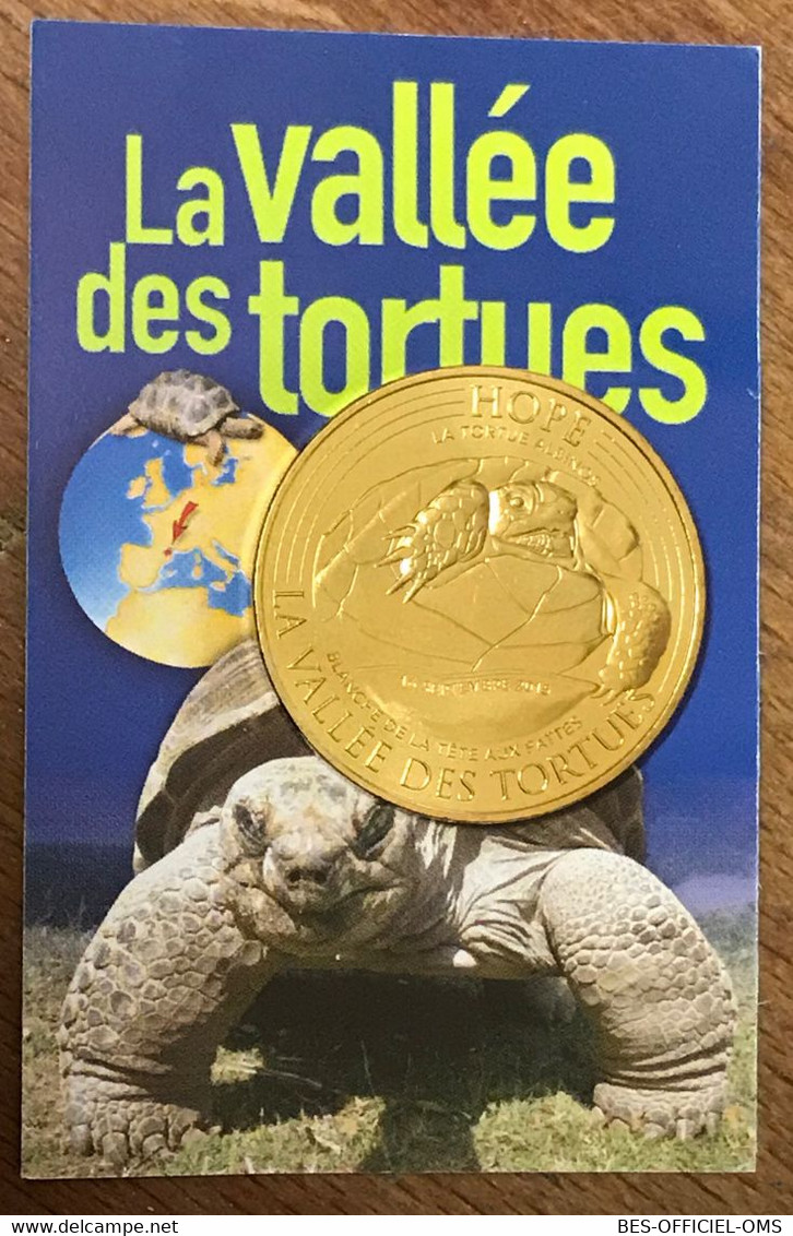 66 SORÈDE VALLÉE DES TORTUES HOPE MDP 2016 MÉDAILLE SOUVENIR MONNAIE DE PARIS JETON TOURISTIQUE MEDALS COINS TOKENS - 2016