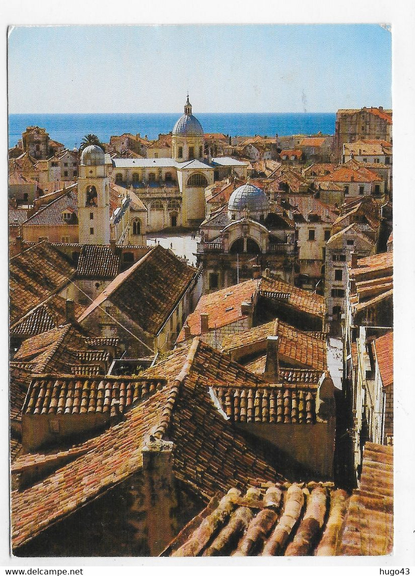 (RECTO / VERSO) DUBROVNIK - N° 50/16 - BEAU TIMBRE ET CACHET - CPM GF - Croatie