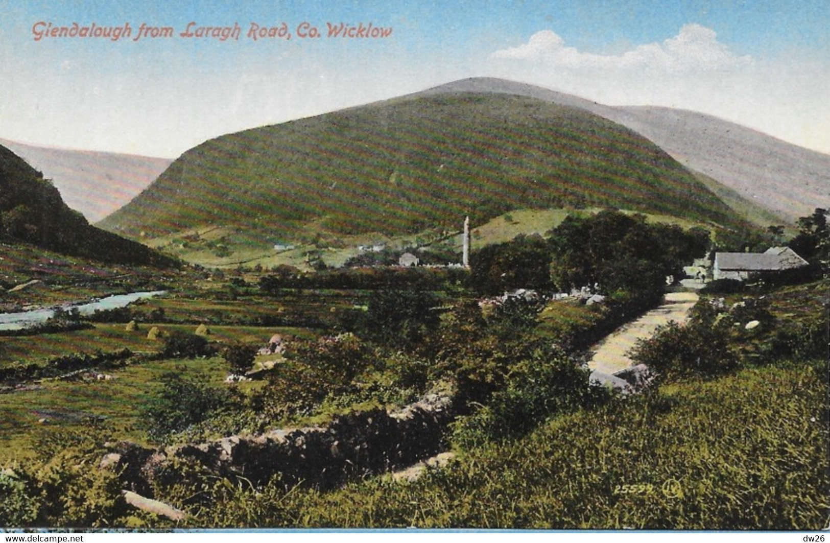 Irlande - Glendalough From Laragh Road, Co. Wicklow - Valentine's Series - Unused Post Card N° 25599 - Wicklow