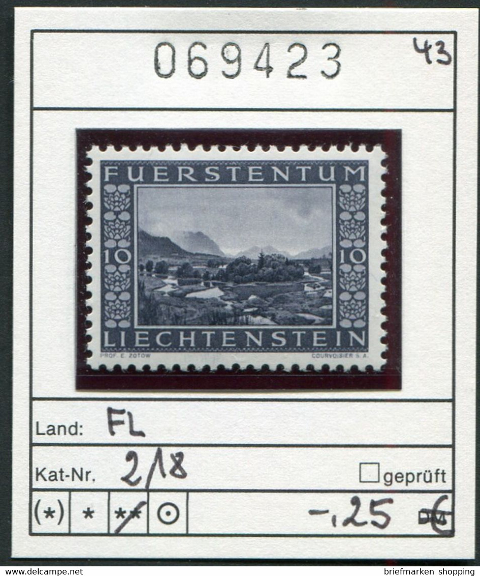 Liechtenstein - Michel 218 - ** Mnh Neuf Postfris - - Unused Stamps