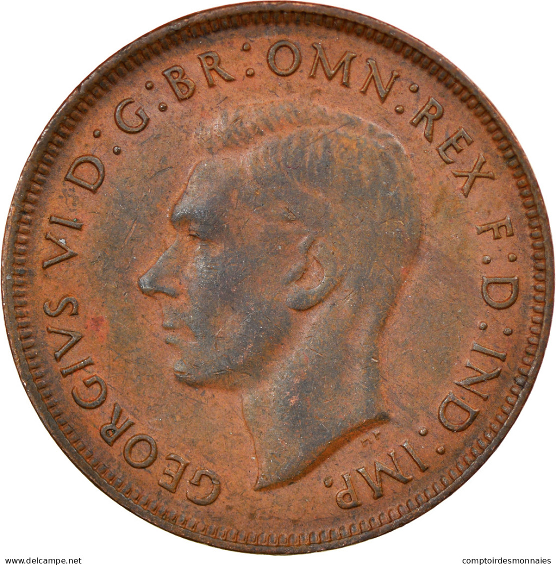 Monnaie, Australie, George VI, Penny, 1943, TTB, Bronze, KM:36 - Penny