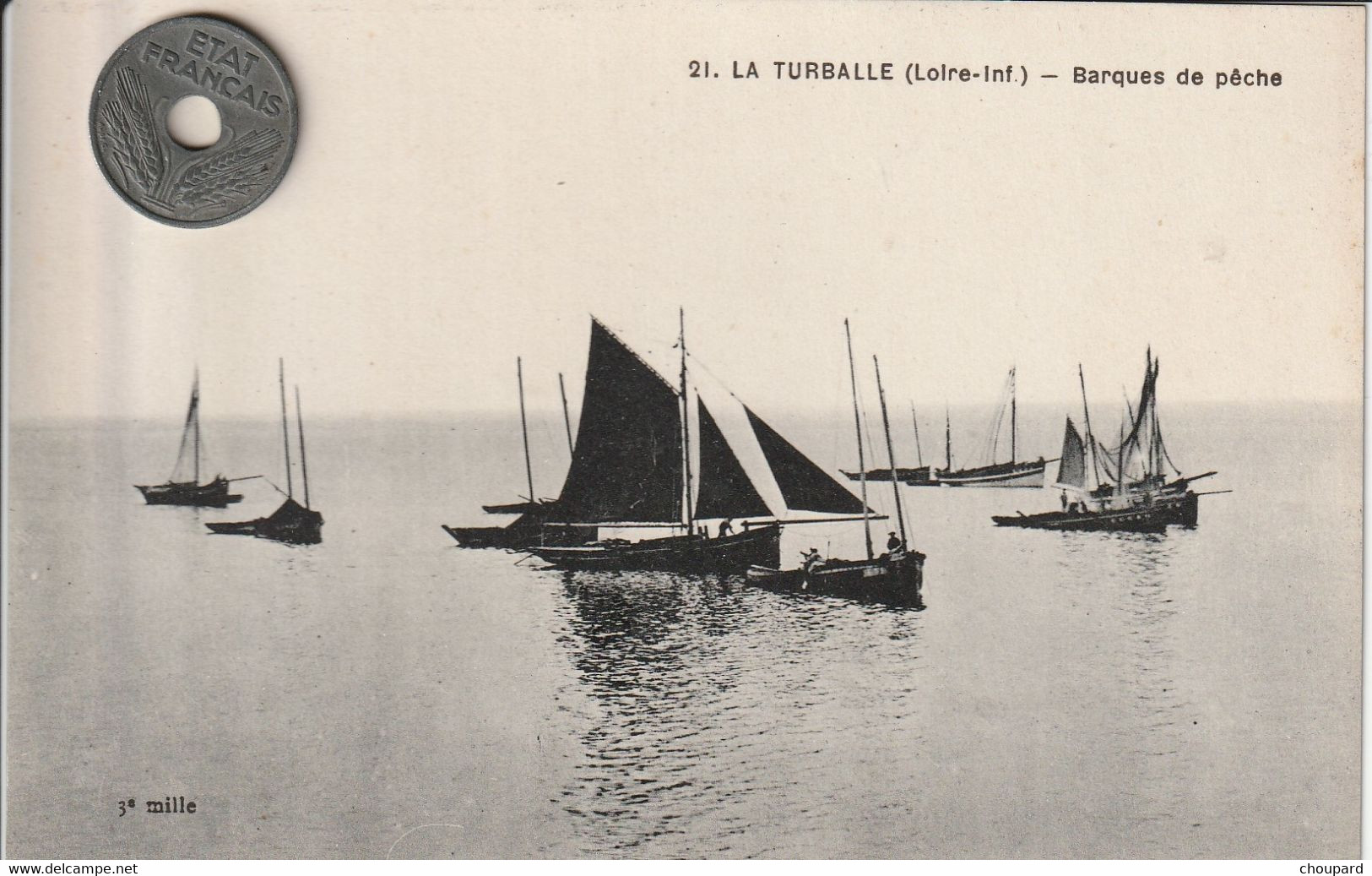 44 -Très Belle Carte Postale Ancienne De  LA TURBALLE  Barques De Pèche - La Turballe