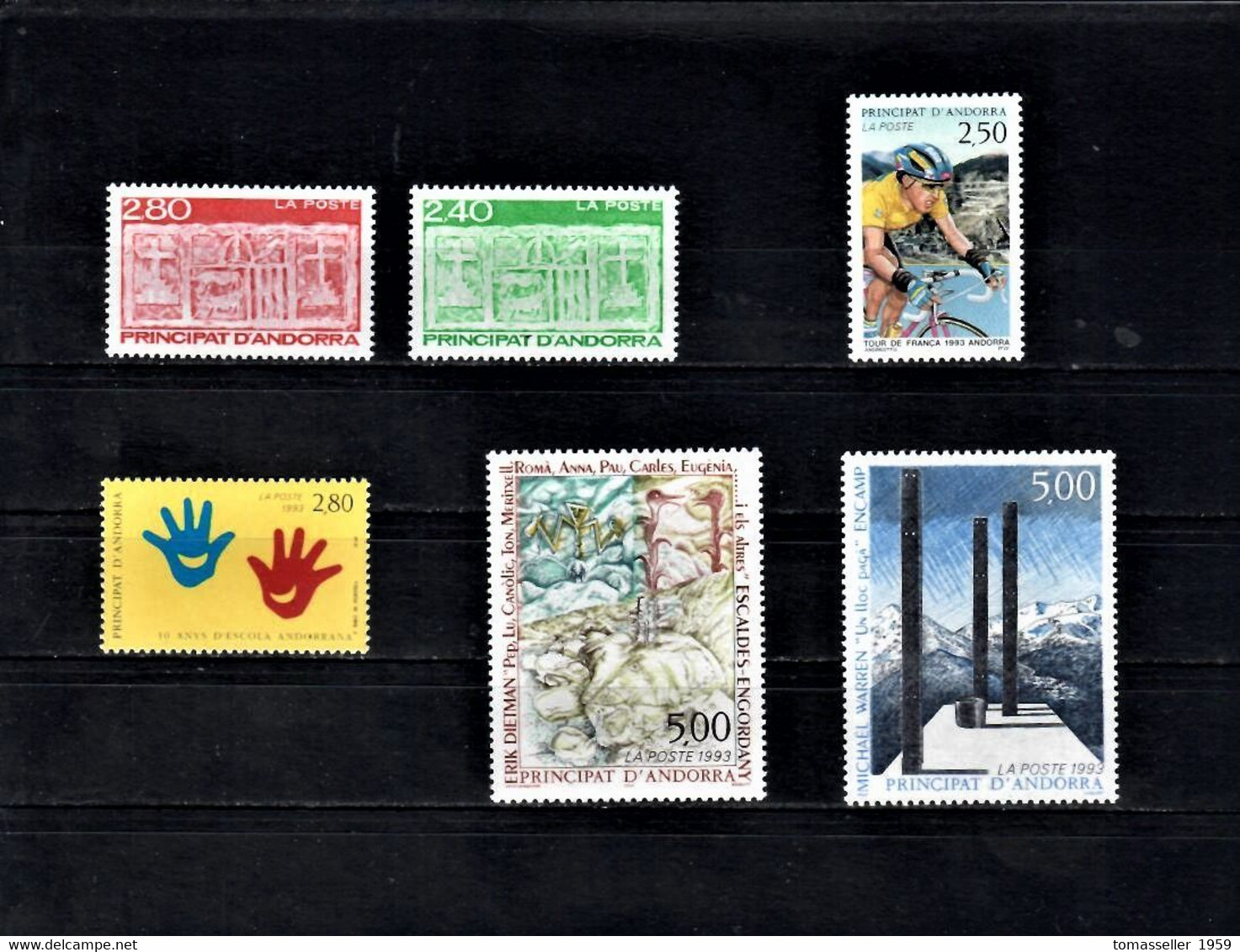 French Andorra 1993 Year Set - Other & Unclassified