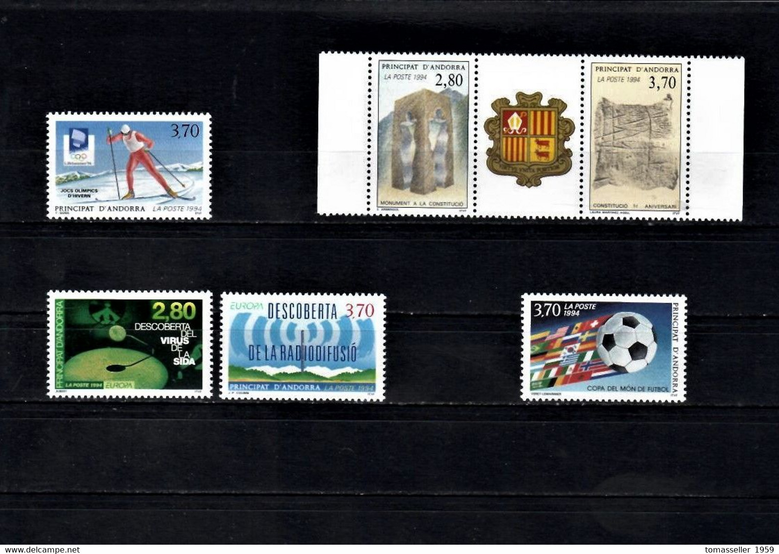 French Andorra 1994 Year Set - Other & Unclassified