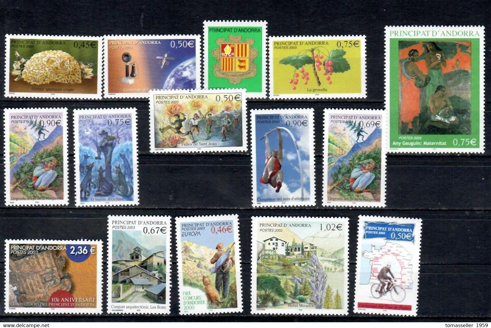 French Andorra 2003 Year Set - Otros & Sin Clasificación