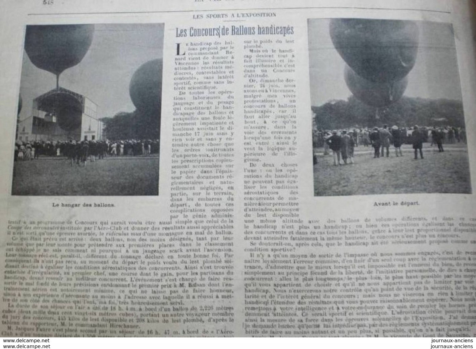 1900 USINES AUTOMOBILE DE DIETRICH LUNÉVILLE - PELOTE BASQUE - GRAND PRIX CYCLISTE - LES JEUX OLYMPIQUES - O'GALOP