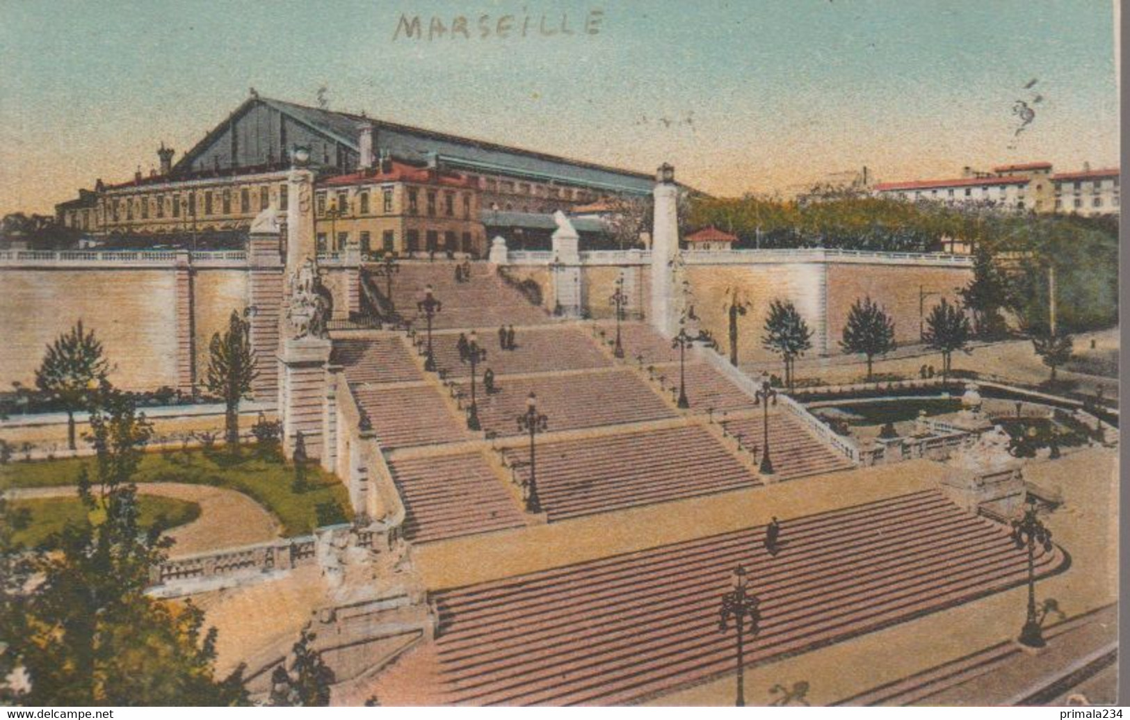 MARSEILLE - ESCALIER DE LA GARE SAINT CHARLES - Bahnhof, Belle De Mai, Plombières