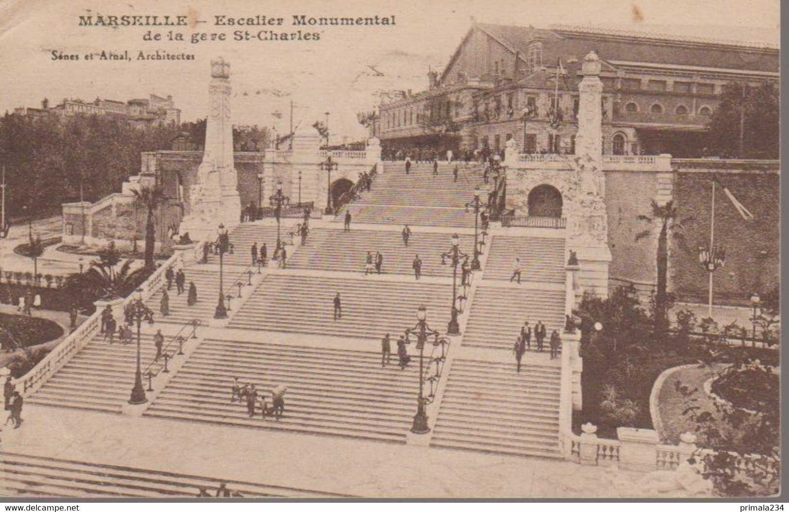 MARSEILLE - ESCALIER DE LA GARE SAINT CHARLES - Quartier De La Gare, Belle De Mai, Plombières