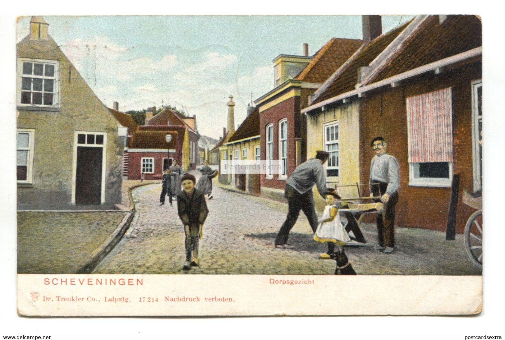 Scheveningen - Dorpsgezicht - 1904 Used Netherlands Postcard - Scheveningen