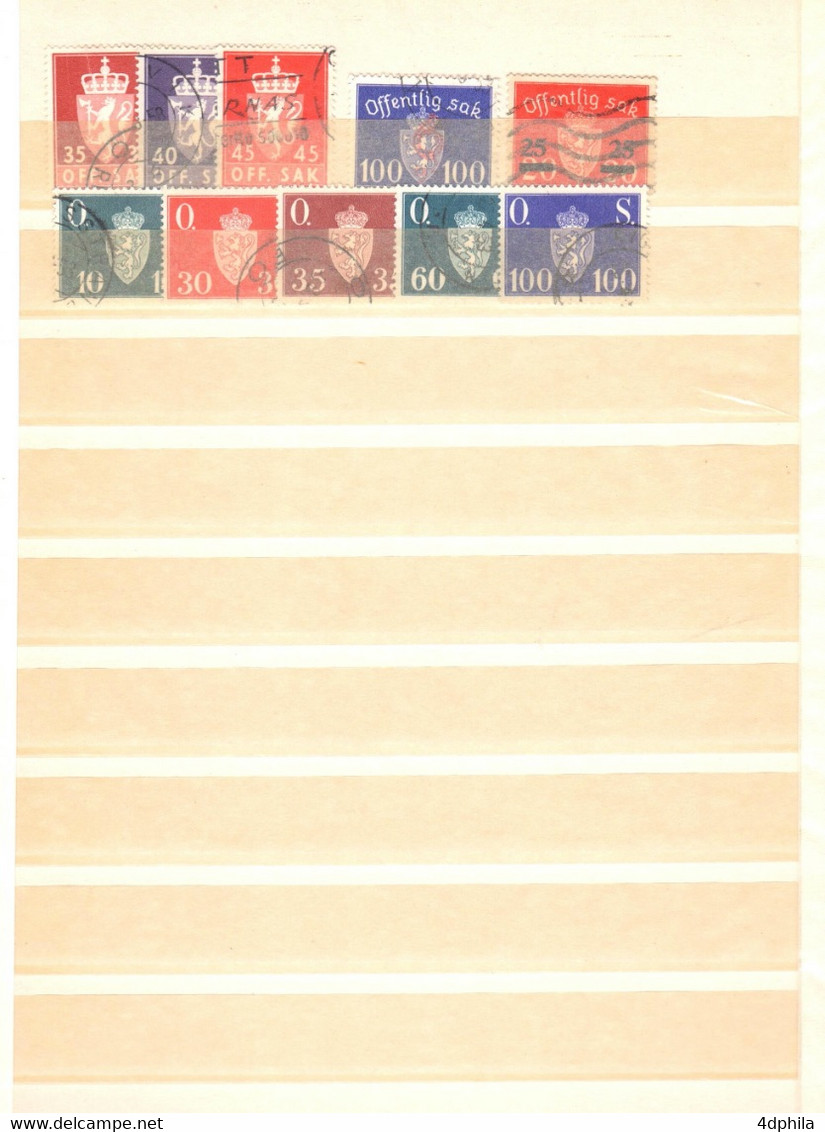 Norvège - Collection Dès 1856 - 230 Timbres - Collezioni