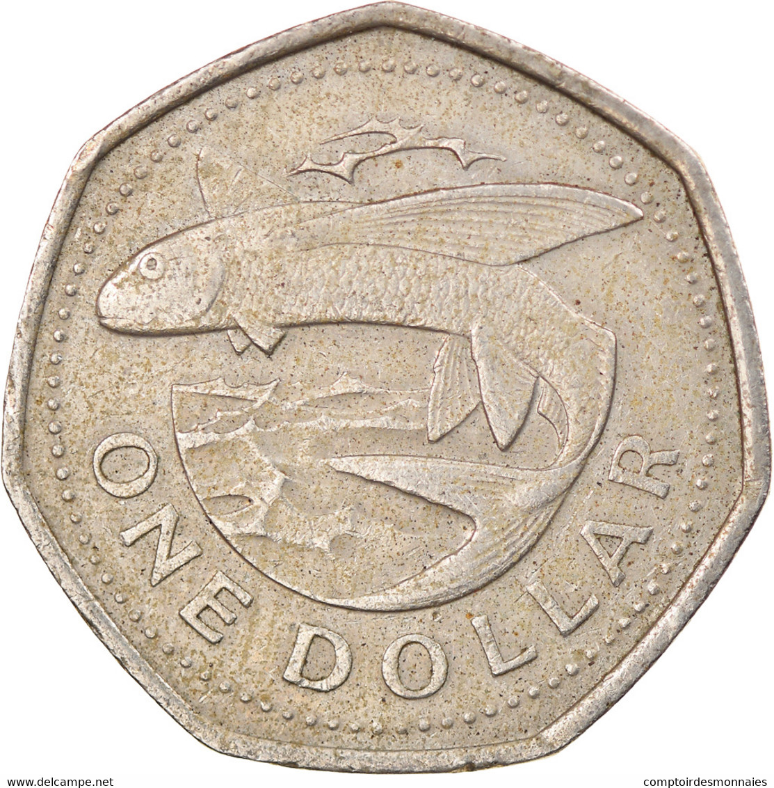 Monnaie, Barbados, Dollar, 1988, Franklin Mint, TTB, Copper-nickel, KM:14.2 - Barbados