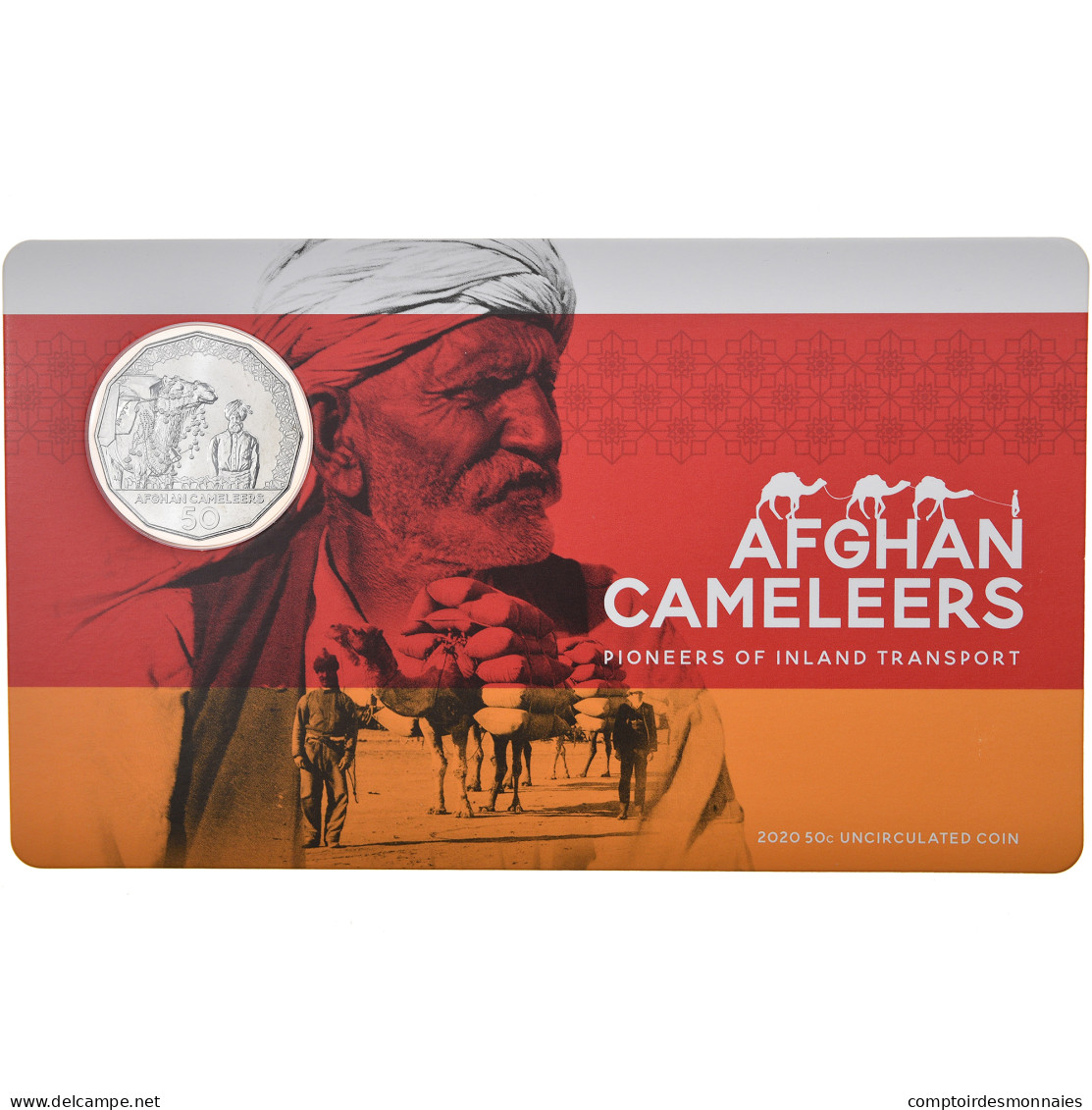 Monnaie, Australie, 50 Cents, 2020, Chameliers Afghans, FDC, Cupro-nickel - 50 Cents