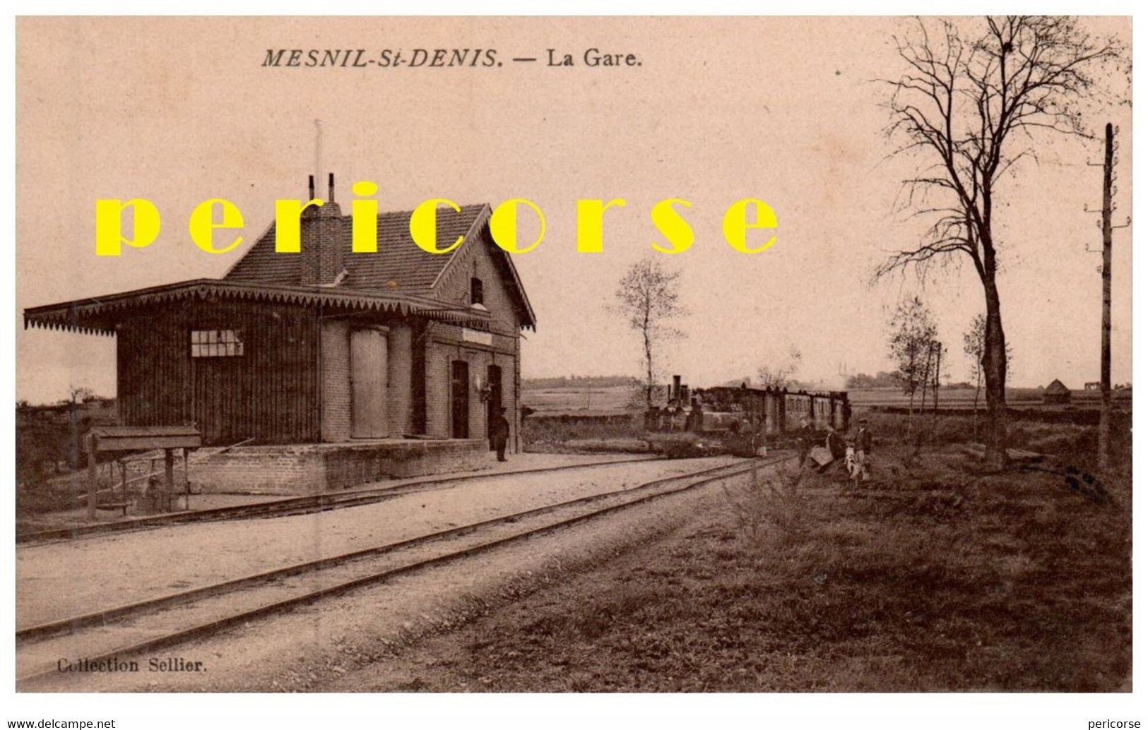 78  Mesnil St Denis  Train En Gare ( Rare) - Le Mesnil Saint Denis