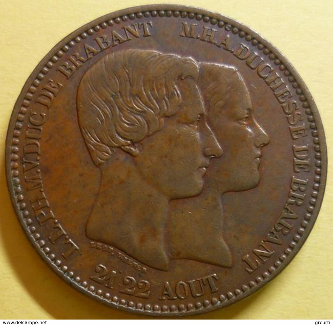 Belgio - 10 Centesimi 1853 - Royal Wedding -  X# 1.1 Previous KM.19/M5.1 - MorinM.3a - 10 Cents