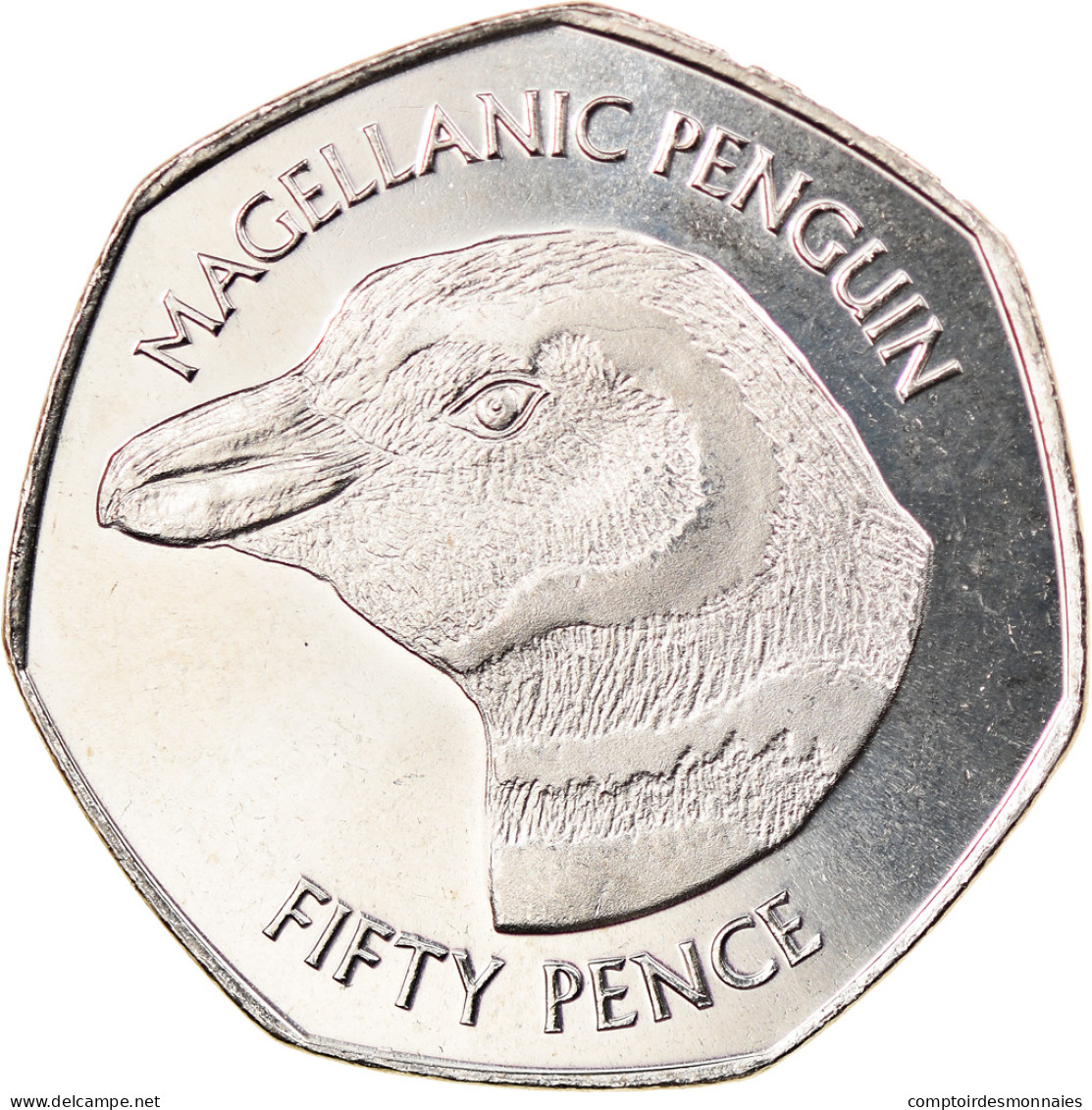 Monnaie, Falkland Islands, 50 Pence, 2018, Pingouins - Manchot De Magellan, SPL - Falklandinseln