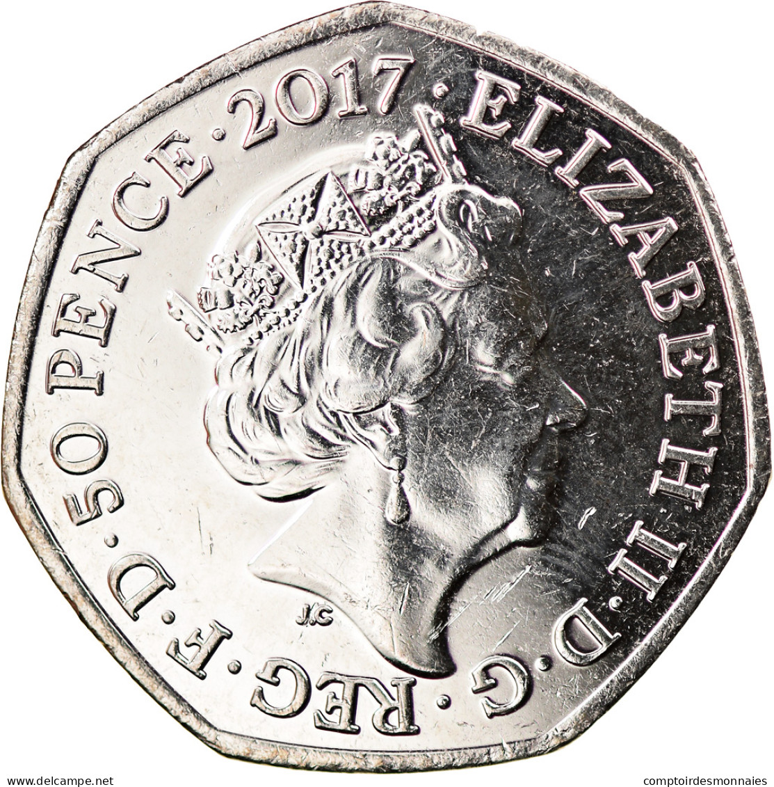 Monnaie, Gibraltar, 50 Pence, 2017, Pierre Lapin, SPL, Copper-nickel - Gibraltar