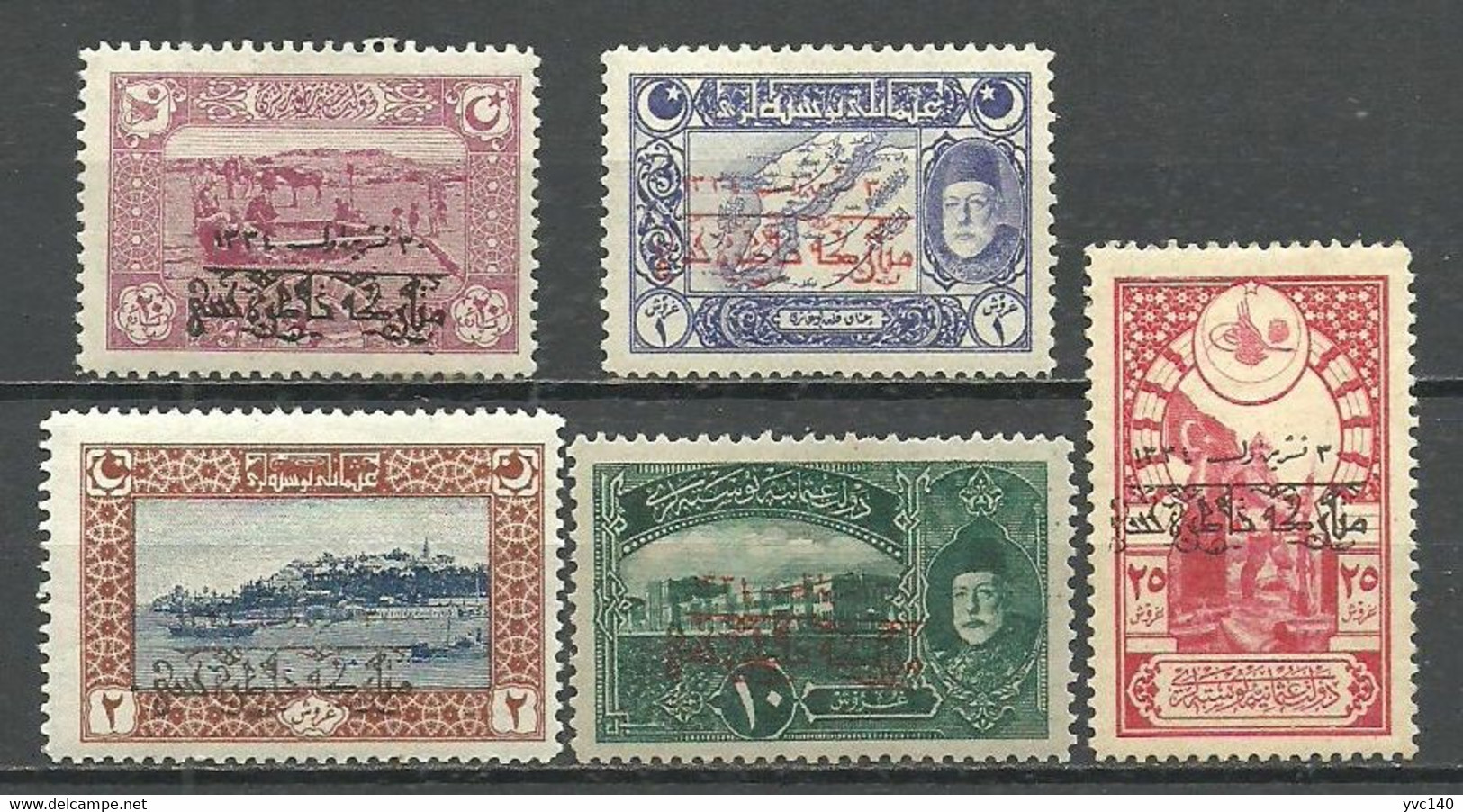 Turkey; 1919 Commemorative Stamps For The Armistice MH* - Unused Stamps