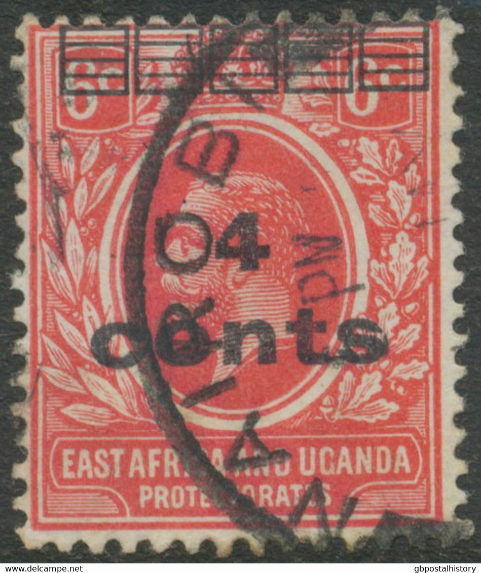 EAST AFRICA AND UGANDA PROTECTORATES 1919 George V 4 Cents On 6 C TWO VARIETIES - Kenya, Uganda & Tanganyika