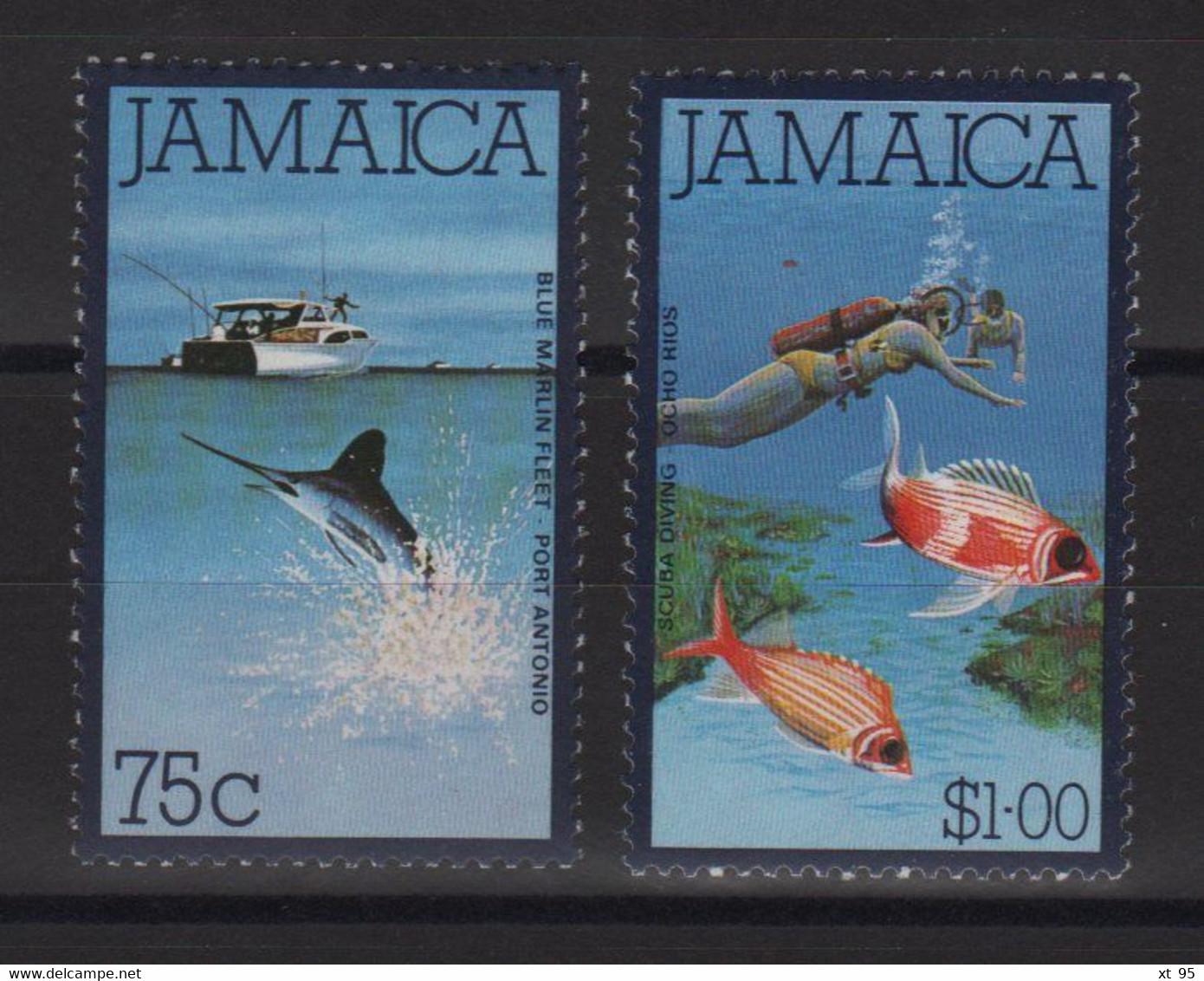 Jamaique - N°492 + 493 - Faune Marine - Cote 6€ - ** Neuf Sans Charniere - Jamaica (1962-...)