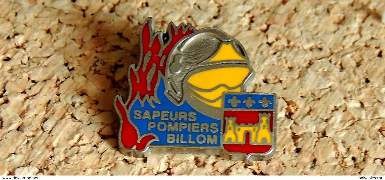 Pin's SAPEURS POMPIERS - SP De BILLOM 63 - émaillé à Froid époxy - Fabricant BERAUDY - Firemen