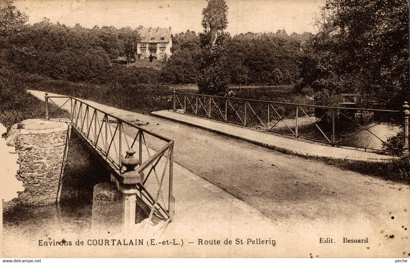 N°78912 -cpa Environs De Courtalain -route De St Pellerig- - Courtalain