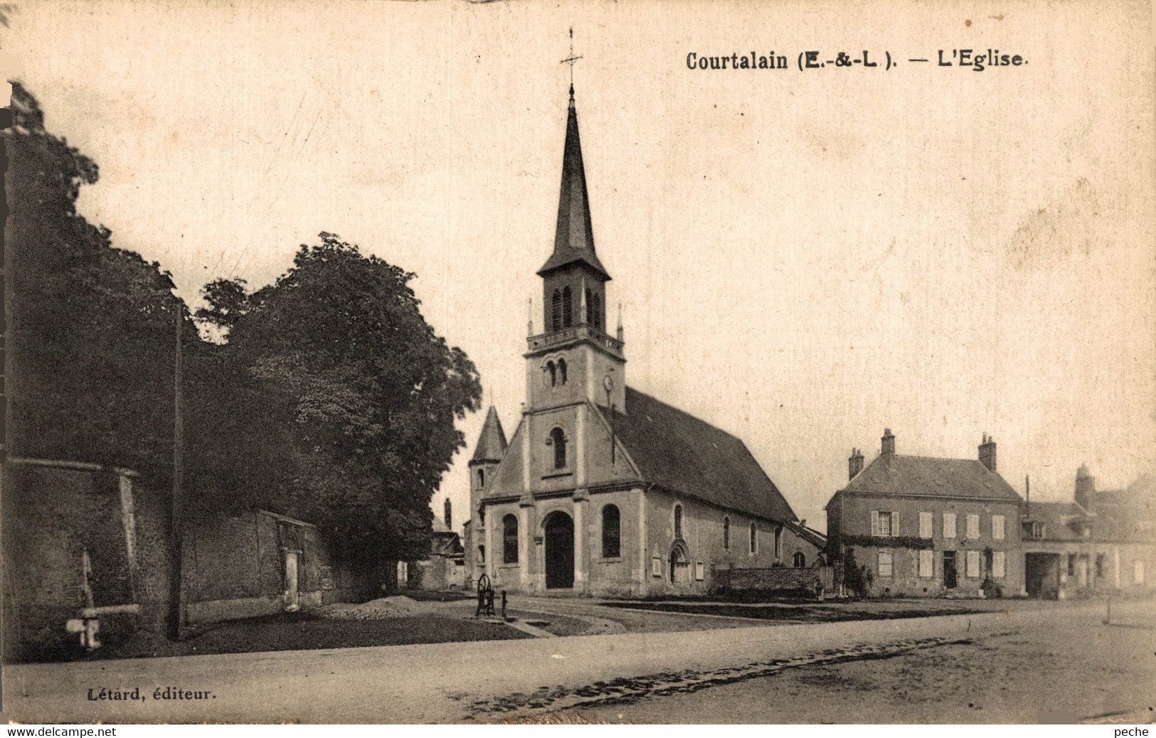 N°78907 -cpa Courtalain -l'église- - Courtalain