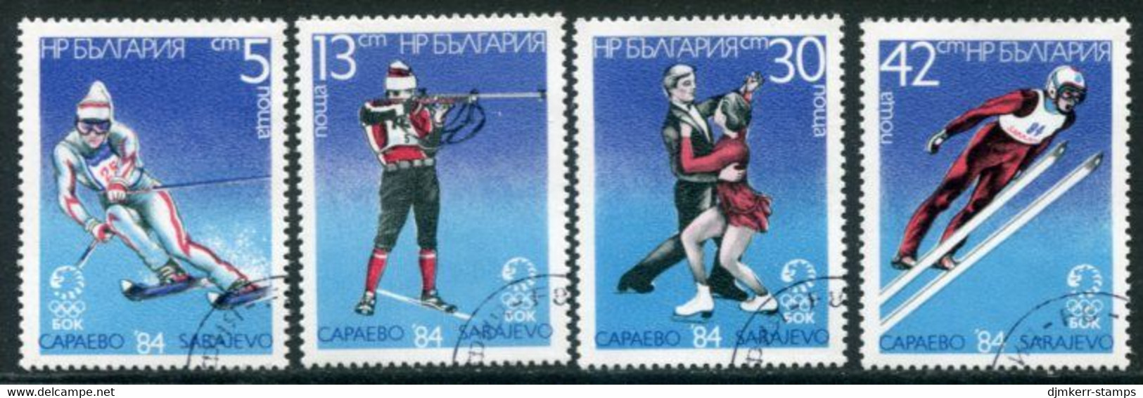 BULGARIA 1984 Winter Olympic Games  Used. .  Michel 3347-50 - Usati