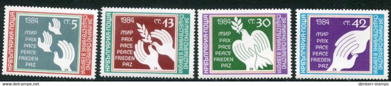 BULGARIA 1984 European Security And Disarmament Conference  MNH / **.  Michel 3241-44 - Neufs